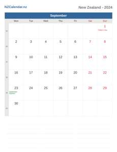 Calendar 2024 September