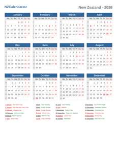 Calendar 2026