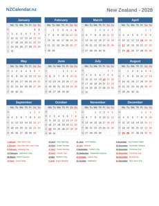 Calendar 2028
